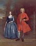 Portrait of Rich, 5th Viscount Irwin and his Wife Anne, c.1715-20 Reproduction