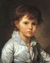 Portrait of Count Stroganov as a Child Reproduction