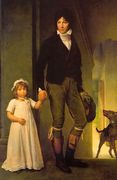 Jean-Baptiste Isabey and his Daughter Reproduction