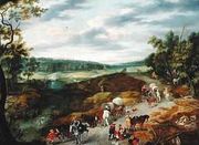 Thieves Attacking a Convoy of Travellers 1656 Reproduction