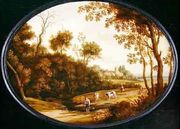 A Wooded Landscape Reproduction