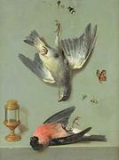 Still Life With Birds and Insects, 1713 Reproduction