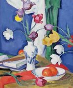 Tulips and Fruit, c.1919 Reproduction