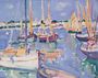 Boats at Royan, 1910 Reproduction