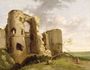 View of the West Gate of Pevensey Castle Sussex 1774 Reproduction