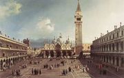 Piazza San Marco With The Basilica Reproduction