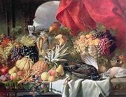 A Still Life of Game Birds and Numerous Fruits Reproduction