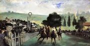 Racetrack Near Paris 1864 Reproduction