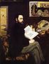 Portrait of Emile Zola 1868 Reproduction