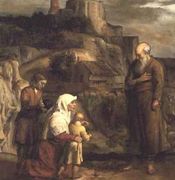 Elijah and the Widow of Zarephath Reproduction