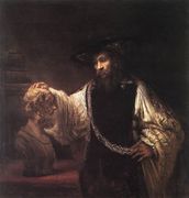 Aristotle with a Bust of Homer 1653 Reproduction