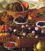 The Fruit Seller (detail) Reproduction