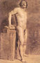 Male Academy Figure Probably Polonais Standing Reproduction