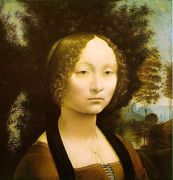 Portrait of Ginevra de' Benci 1474-46 Reproduction