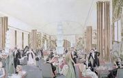 View of the smoking room on the Normandie Reproduction