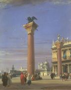 View Of The Piazzetta Near The Square Of St Mark Venice Reproduction