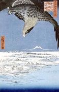 Eagle Over 100000 Acre Plain at Susaki Fukagawa Juman tsubo from the series 100 Views of Edo Reproduction