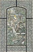 Symphonie by Eugene Grasset 1841-1917 a design for a stained glass window Reproduction