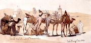 Camel Market Outside Damascus Reproduction