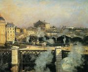 The Pont de l'Europe and the Gare Saint-Lazare with Scaffolding Reproduction