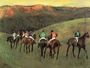 Racehorses in a Landscape Reproduction