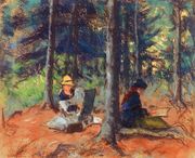 Artists In The Woods Reproduction