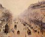 Boulevard Montmartre: Morning, Sunlight and Mist Reproduction