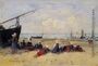 Berck, Fisherwomen on the Beach, Low Tide Reproduction