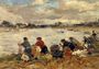 Laundresses on the Banks of the Touques VII Reproduction