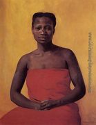 Seated Black Woman, Front View Reproduction