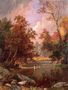 Autumn River Landscape Reproduction