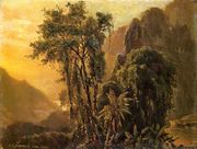 A Glimpse of the Caribbean sea from the Jamaica Mountains Reproduction