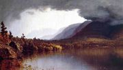 A Coming Storm on Lake George Reproduction