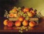 Still Life with Peaches and a Silver Dish Reproduction