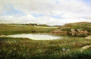 Freshwater Pond in Summer - Rhode Island Reproduction