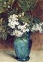 Laurel Blossoms in a Blue Vase Reproduction