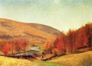 Autumn Landscape, Vermont Reproduction