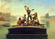 The Jolly Flatboatmen (2nd version) Reproduction