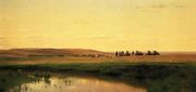 A Wagon Train on the Plains, Platte River Reproduction