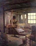 The Breton Weaver, 1888 Reproduction