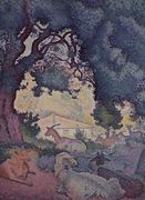 Landscape with Goats, 1895 Reproduction