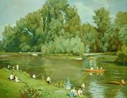 On the Shore of the Marne, c.1932 Reproduction