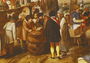 Flemish Fair (detail of men playing dice) Reproduction