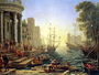 Seaport with the Embarkation of St. Ursula Reproduction