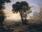 Imaginary View of Delphi with a Procession Reproduction