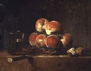 Basket of Peaches, 1768 Reproduction