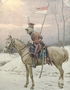 A Lancer of Napoleon's Polish Guards on Winter Patrol Reproduction