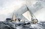 Old Men-of-War at Anchor: boats in a Gale Reproduction