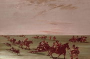 Red Indians using the Travois Reproduction