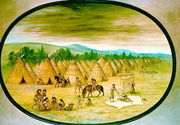 Tipi Village, c.1830 Reproduction